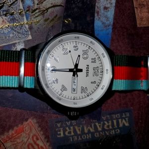 Fossil strapped watch